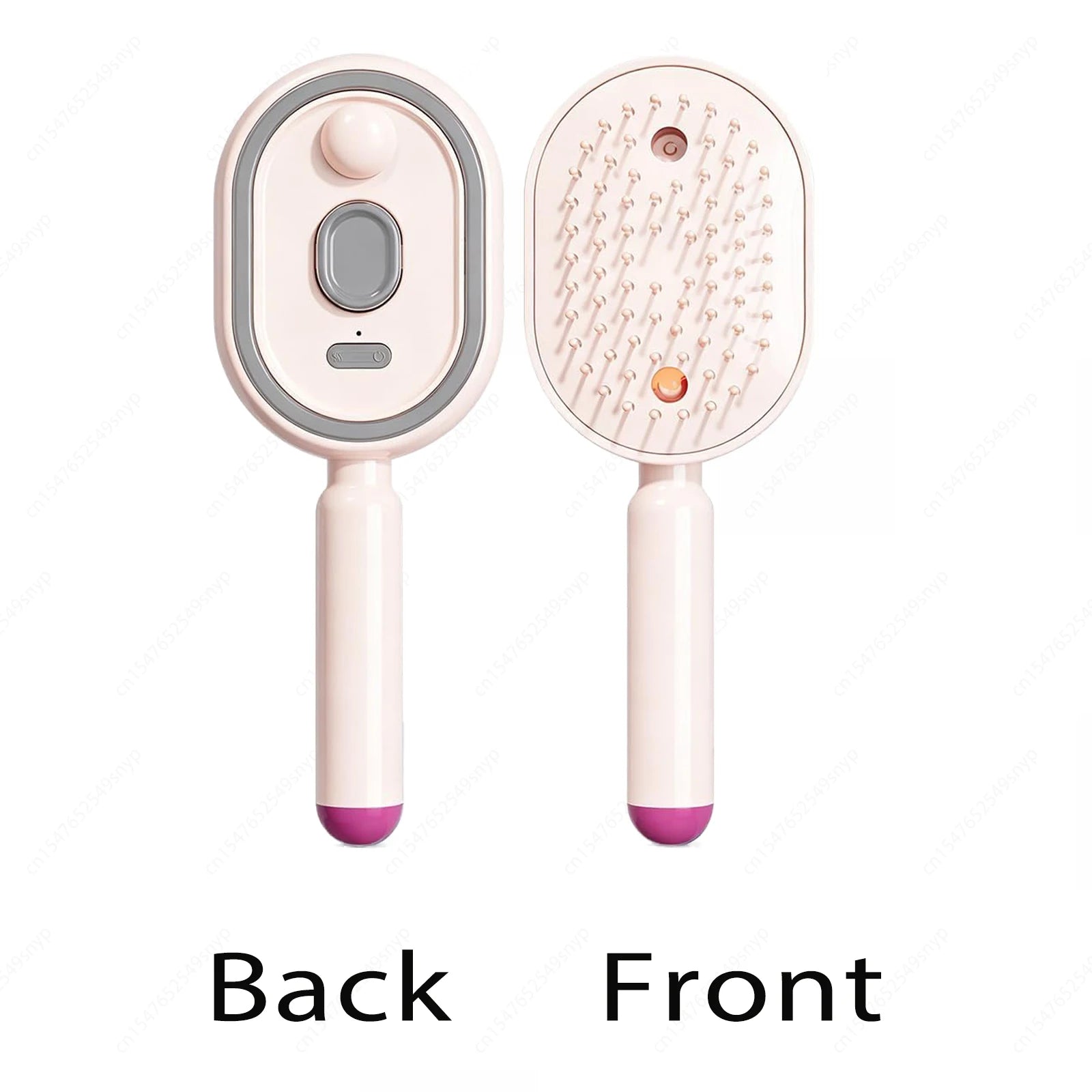 Electric Spray Hair Brush 2-In-1 Misting Hair Brush with Water Spray Reduce Frizz Anti-Static Retractable Steam Massage Comb