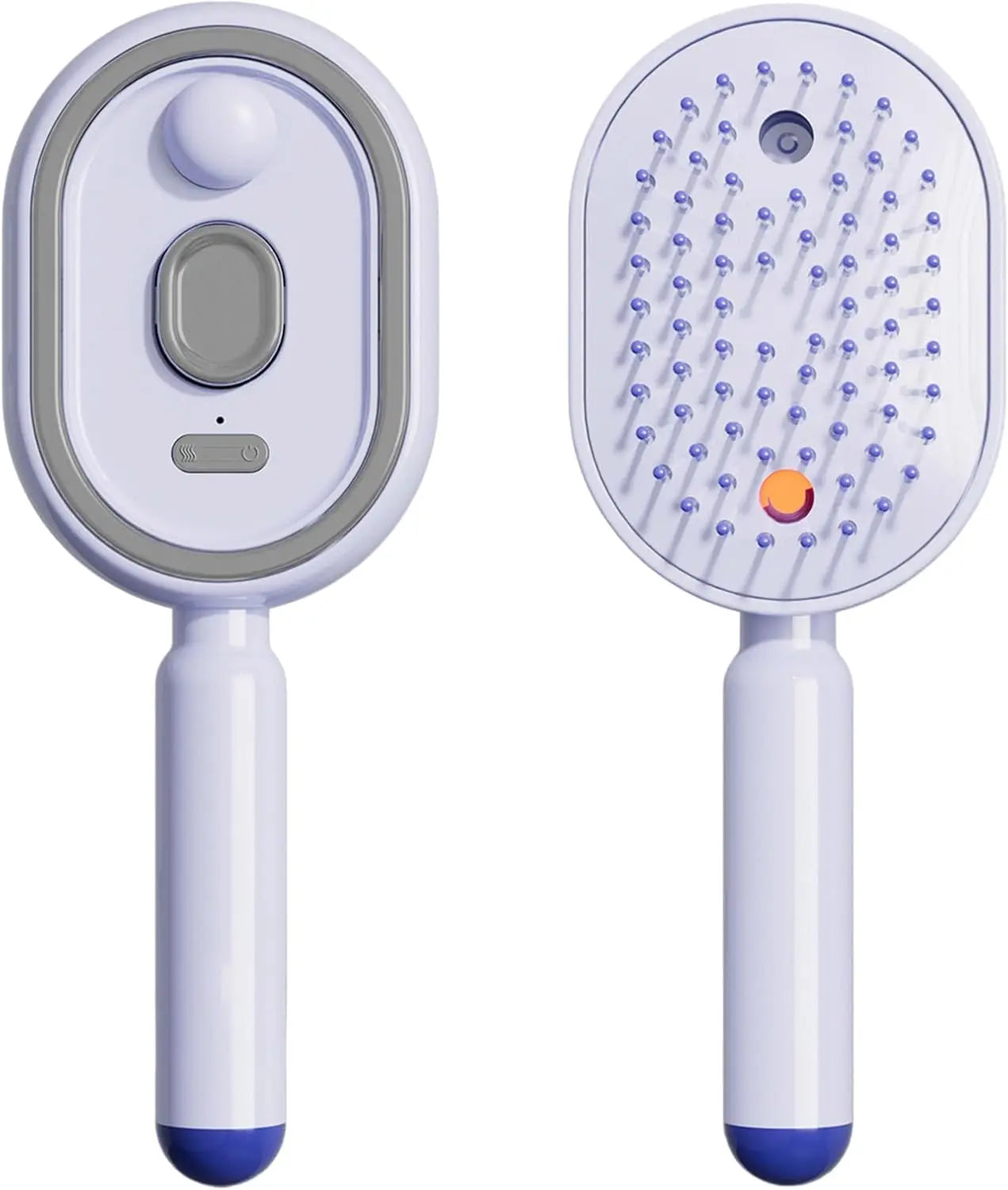 Electric Spray Hair Brush 2-In-1 Misting Hair Brush with Water Spray Reduce Frizz Anti-Static Retractable Steam Massage Comb