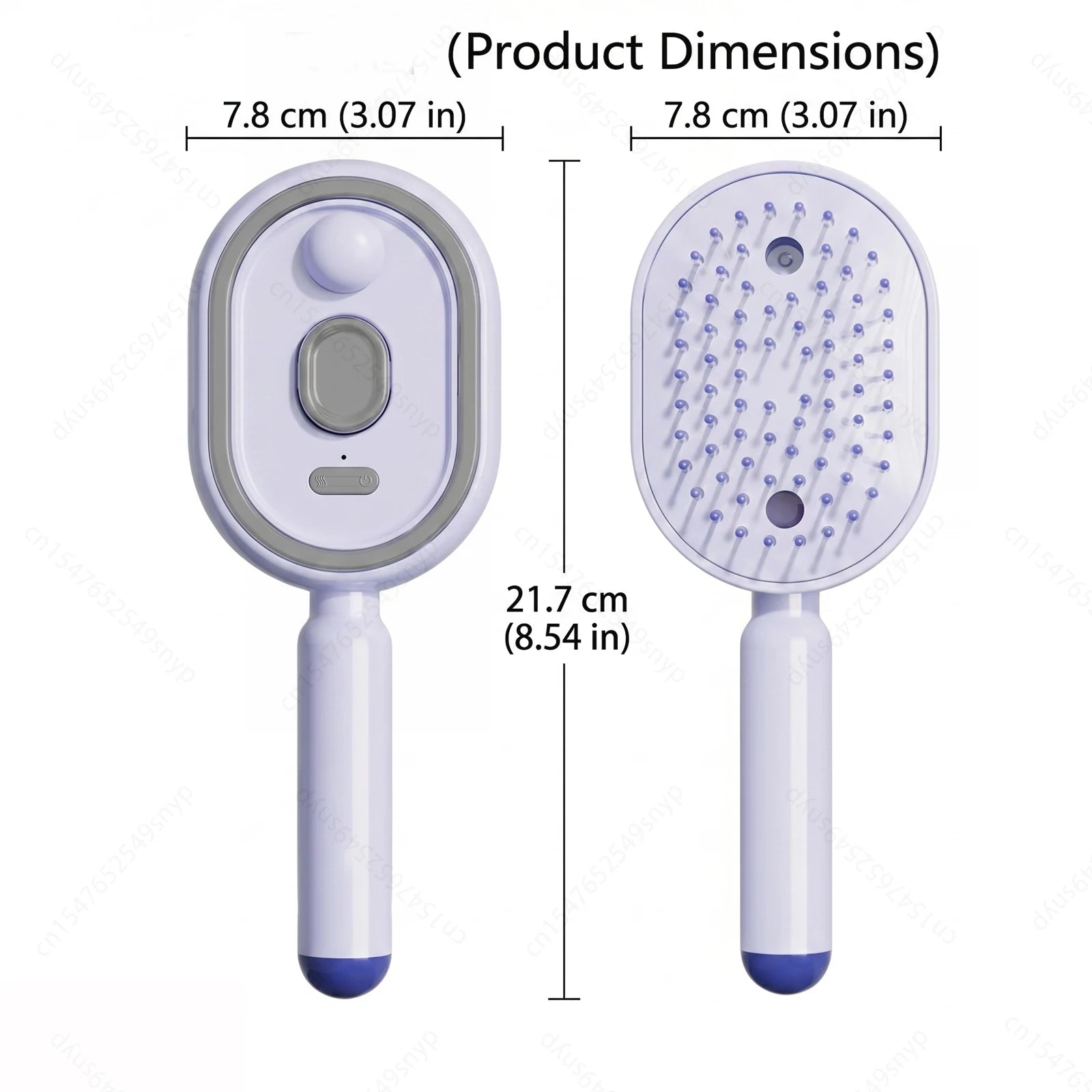 Electric Spray Hair Brush 2-In-1 Misting Hair Brush with Water Spray Reduce Frizz Anti-Static Retractable Steam Massage Comb